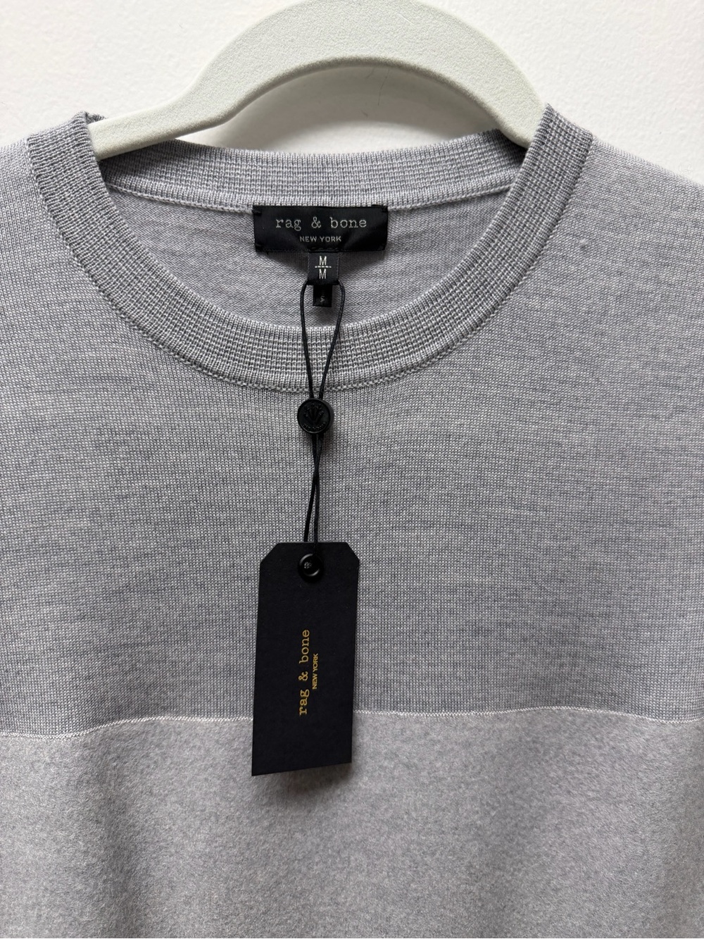 rag & bone Light Gray Crewneck Sweater - Picture 2 of 4